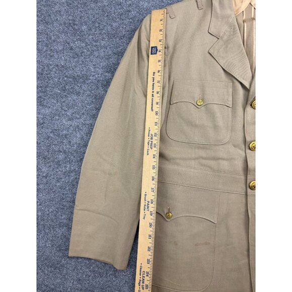 Vintage United States Naval Academy Dress Uniform Jacket Men's 40 Brown - Picture 4 of 11